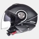 Casco jet MT Eleven Tron nero opaco e bianco