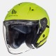 Casco moto jet MT Avenue Solid Gloss Fluor Yellow