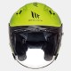 Casco moto jet MT Avenue Solid Gloss Fluor Yellow