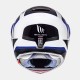 Casco flip up MT ATOM SV TARMAC Gloss Pearl White/Black/Blue