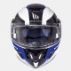 Casco flip up MT ATOM SV TARMAC Gloss Pearl White/Black/Blue