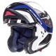 Casco flip up MT ATOM SV TARMAC Gloss Pearl White/Black/Blue