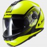 Casco Moto Modulare LS2 Doppia Visiera FF 325 Strobe Civik giallo H-V e nero