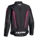 Ixon Giacca da moto per bambine modello Striker nero fucsia