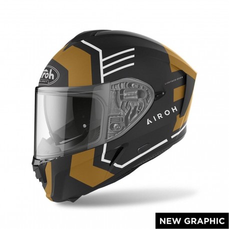 Casco integrale da moto Airoh Spark Thrill gold matt