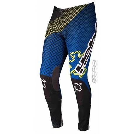 Pantalone ad moto trial HEBO TRIAL PRO 16 blu e verde