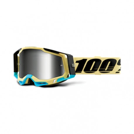 maschera 100% Goggles Racecraft 2 Airblast, lente specciata rosso Mirror Silver