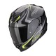 Casco integrale SCORPION EXO-520 EVO AIR  ECE 22-06 TERRA  nero, argento, giallo neon