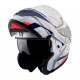 CASCO MODULARE MT ATOM SV SKILL A0 BIANCO-BLU-ROSSO FLUO