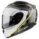 Casco Modulare Mt Helmets Atom Sv Opened B3 biano nero giallo