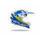 CASCO MOTOCROSS UFO INTREPID BLU E GIALLO FLUO LUCIDO