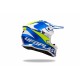 CASCO MOTOCROSS UFO INTREPID BLU E GIALLO FLUO LUCIDO