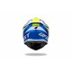 CASCO MOTOCROSS UFO INTREPID BLU E GIALLO FLUO LUCIDO