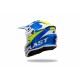 CASCO MOTOCROSS UFO INTREPID BLU E GIALLO FLUO LUCIDO