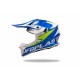 CASCO MOTOCROSS UFO INTREPID BLU E GIALLO FLUO LUCIDO