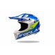 CASCO MOTOCROSS UFO INTREPID BLU E GIALLO FLUO LUCIDO