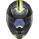 CASCO DA MOTO INTEGRALE LS2 VECTOR II SPLITTER MATT TITANIUM HI-VIS YELLOW