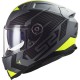 CASCO DA MOTO INTEGRALE LS2 VECTOR II SPLITTER MATT TITANIUM HI-VIS YELLOW