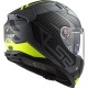 CASCO DA MOTO INTEGRALE LS2 VECTOR II SPLITTER MATT TITANIUM HI-VIS YELLOW