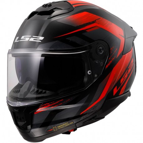 CASCO DA MOTO LS2 STREAM II FURY BLACK RED