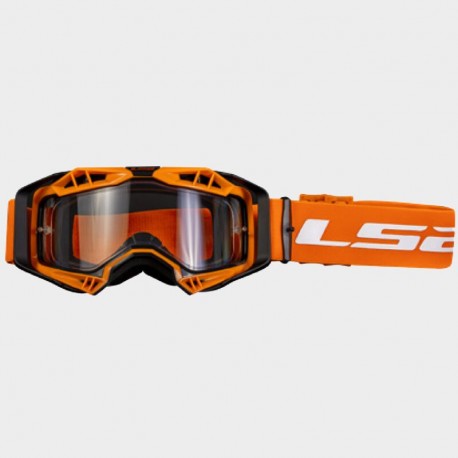 MASCHERA LS2 AURA ENDURO SERIES BLACK H-V ORANGE