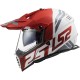 CASCO ADVENTURE LS2 MX 436 PIONEER EVO EVOLVE RED WHITE