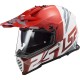 CASCO ADVENTURE LS2 MX 436 PIONEER EVO EVOLVE RED WHITE