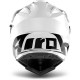 Casco Moto Touring Airoh COMMANDER Color Bianco Lucido