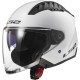 CASCO JET COPTER II LS2 WHITE GLOSS