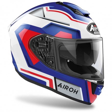 CASCO AIROH ST.501 SQUARE BLUE/RED GLOSS