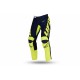 PANTALONI MOTOCROSS UFO KIMURA DA BAMBINO BLU E GIALLO FLUO