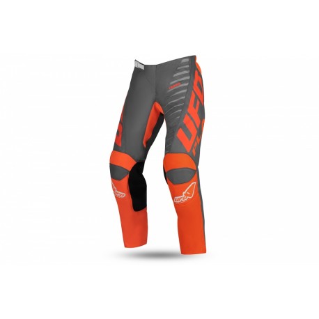 PANTALONI MOTOCROSS UFO KIMURA DA BAMBINO GRIGIO E ARANCIONE