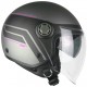 Casco Moto Jet Ska-P 1SHG ZEN CITY Antracite Rosa fluo satinato